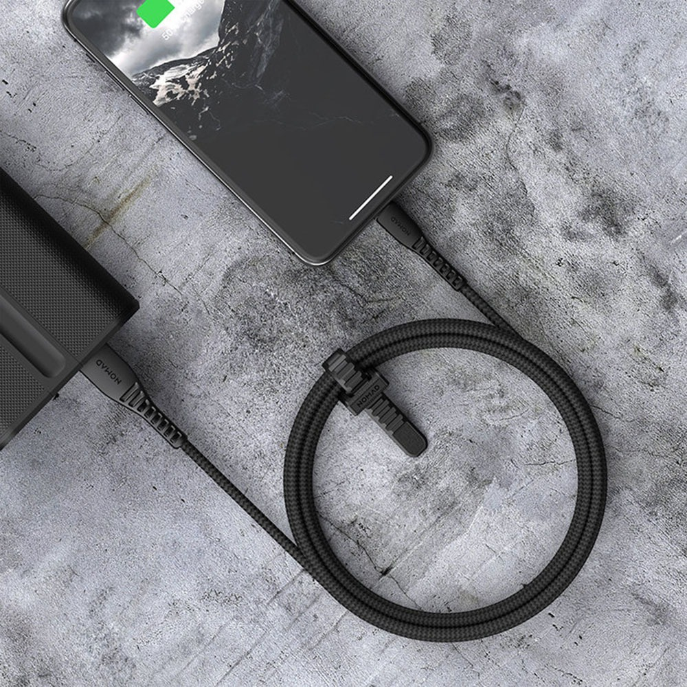 Кабель Nomad Lightning to USB, материал кевлар, длина 1,5 м. Цвет чёрный.